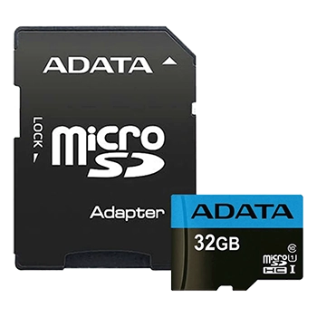 کارت حافظه‌ microSDHC ای دیتا مدل Premier کلاس 10 استاندارد UHS-I U1 سرعت 100MBps ظرفیت 32 گیگابایت به همراه آداپتور SD